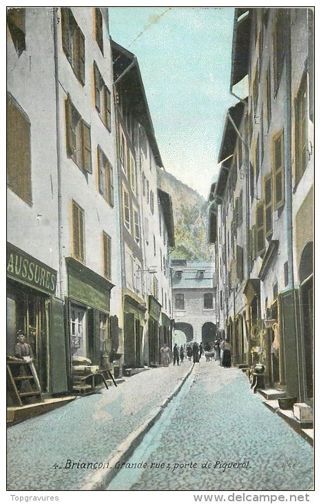 05 BRIANCON GRANDE RUE ET PORTE DE PIQUEROL - L.V &amp; CIE - Briancon