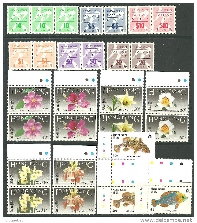 Divers Timbres De Hong-Kong Neufs Sans Charniére, Certain Avec De Taches,  MINT NEVER HINGED, SOME WITH LITTLE TONE - Unused Stamps