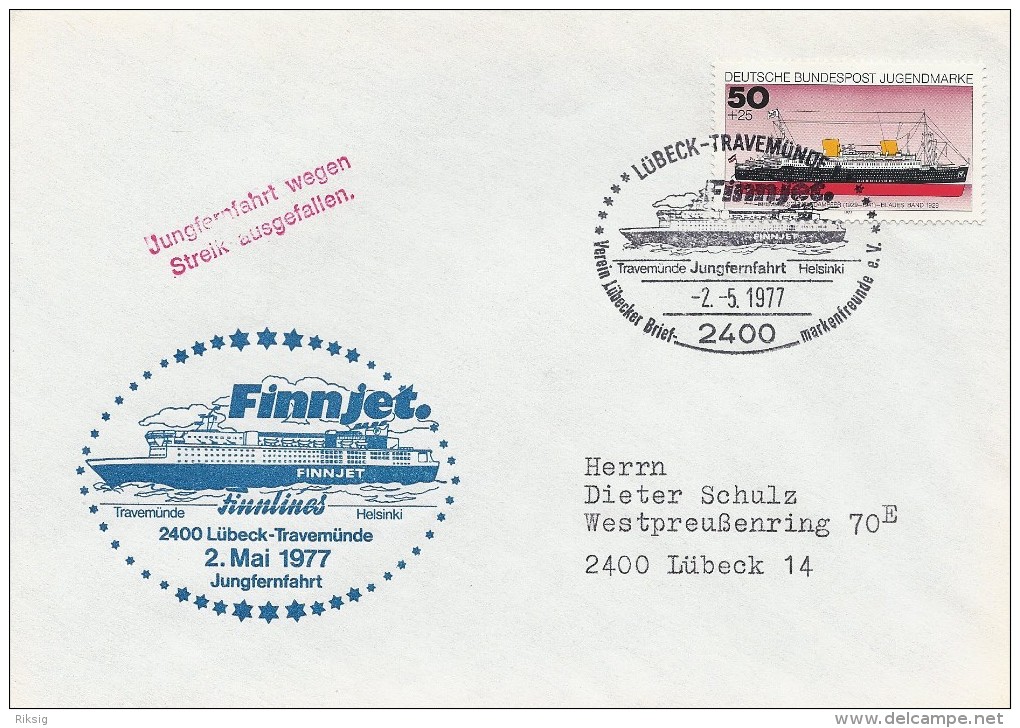 Ships On Cover  Germany  H-27 - Bateaux