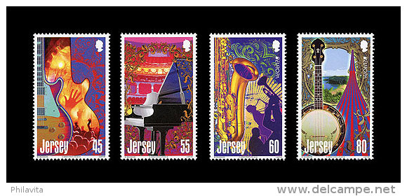 CEPT 2014 - Jersey - Full Set Of 4 V (2 Are CEPT Logo) - Paper MNH** - 2014