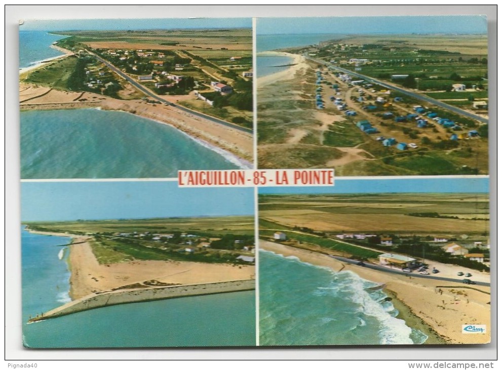 CP, 85, L'AIGUILLON-sur-MER, La Pointe, Multivues, Ecrite - Other & Unclassified