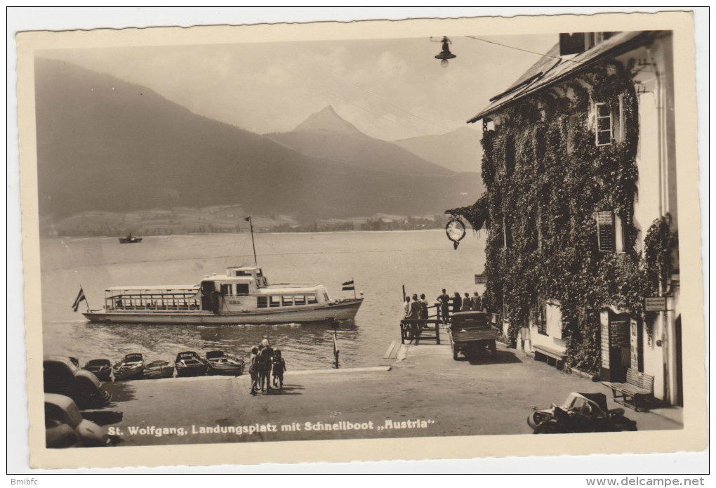 St Wolfgang, Landungsplatz Mit Schnellboot, AUSTRIA - Gmunden