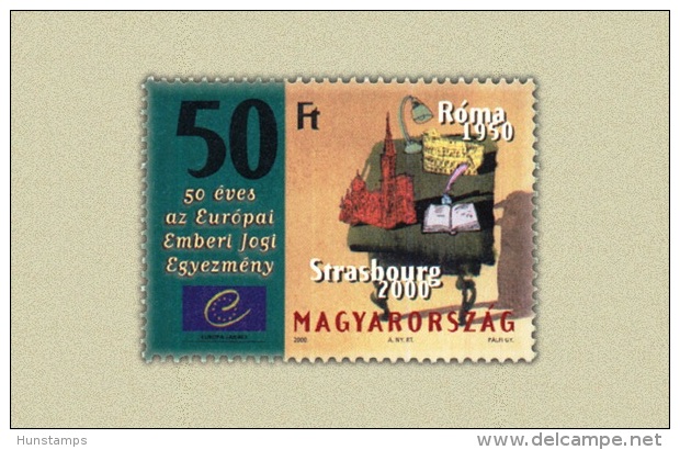 Hungary 2000. Strasbourg Bill Of Right Stamp MNH (**) Michel: 4637 / 1 EUR - Nuevos