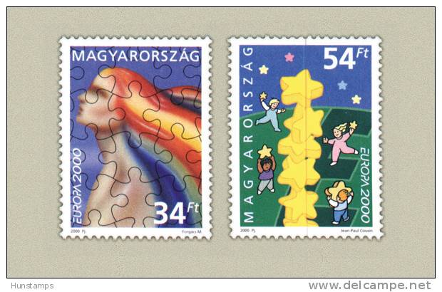 Hungary 2000. EUROPA CEPT Complete Set MNH (**) Michel: 4596-4597 / 4.50 EUR - Nuovi