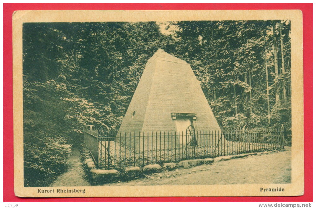 159008 / Kurort Rheinsberg (Brandebourg) -  PYRAMIDE , PYRAMID - Germany Deutschland Allemagne Germania - Rheinsberg