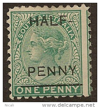 SOUTH AUSTRALIA 1882 1/2 On 1d QV SG 181 HM #KB48 - Mint Stamps