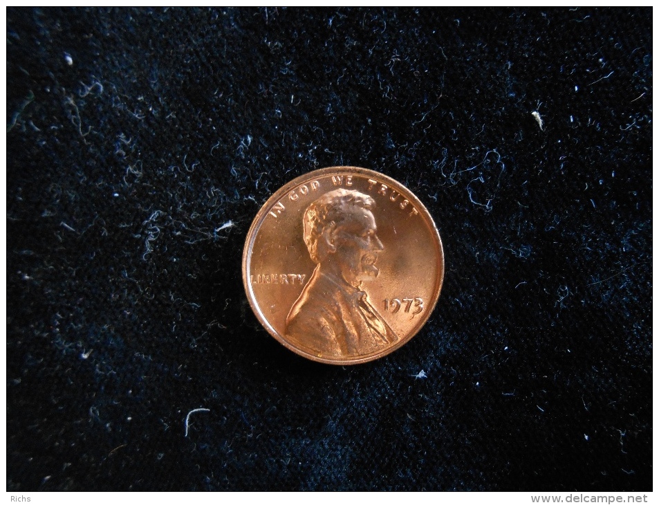 1973 Uncirculated Penny - 1959-…: Lincoln, Memorial Reverse