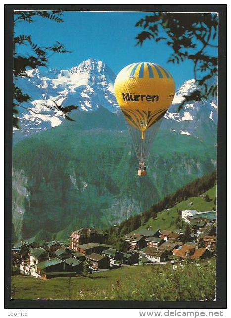 MÜRREN BE BALLOON Ballon Dolder Ballooning Week Alpine Ballonsport-Woche Karte 1986 Jungfernflug MÜRREN 1988 - Montgolfières