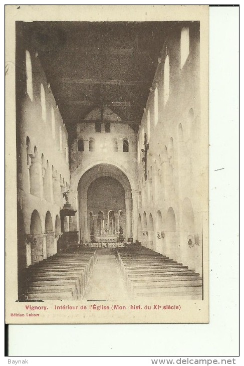 FR300   --  VIGNORY   --   INTERIEUR DE L `EGLISE    --  1926 - Vignory