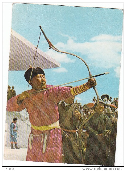 1296 Archer Bow Arrow Mongolia - Mongolia