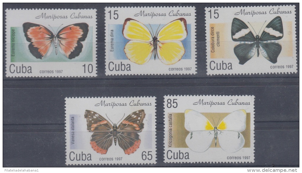 1997.23- * CUBA 1997. MNH. MARIPOSAS. BUTTERFLIES. COMPLETE SET. - Unused Stamps