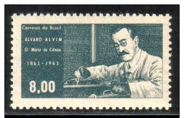 Alvaro Alvin, X-ray Specialist & Martyr Of Science, Brazil Stamp SC#971 MNH - Médecine