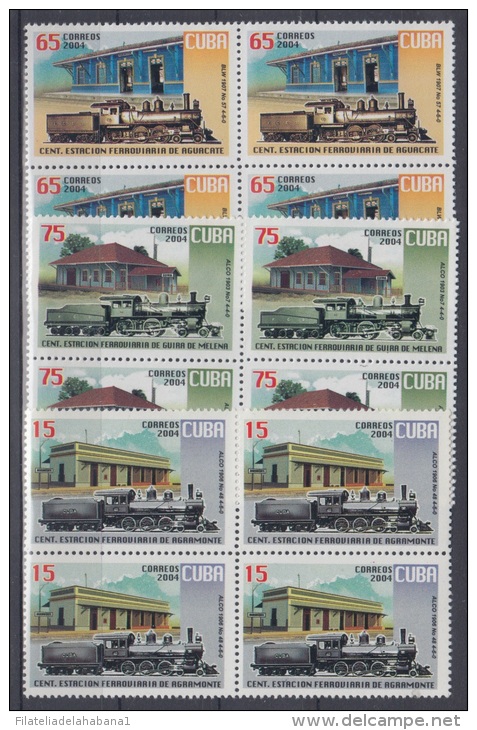 2004.31 CUBA 2004. MNH. ESTACION DE FERROCARRIL. RAILROAD. RAILWAYS. BLOCK 4. - Ungebraucht