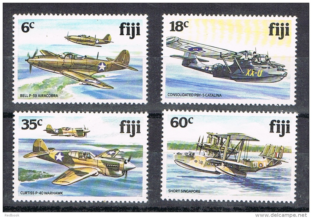 RB 1010 - Fiji - 1981 WWII Aircraft - Aviation Theme SG 624/627 MNH - Fiji (1970-...)