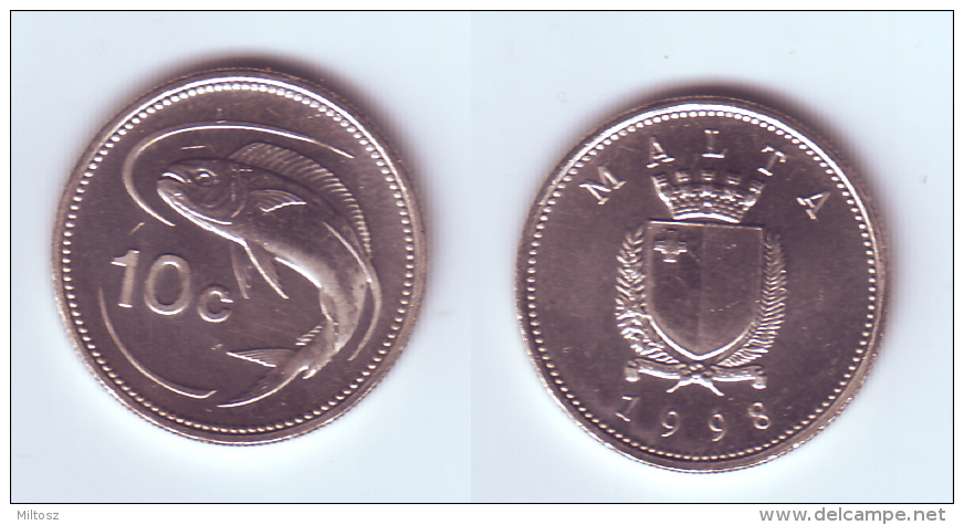 Malta 10 Cents 1998 - Malte