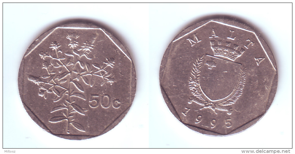 Malta 50 Cents 1995 - Malte