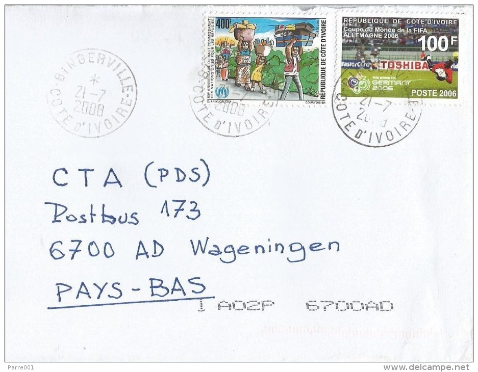 Cote D´Ivoire 2008 Bingerville Refugees UNHRC World Cup Football Soccer Germany Cover - 2006 – Germany