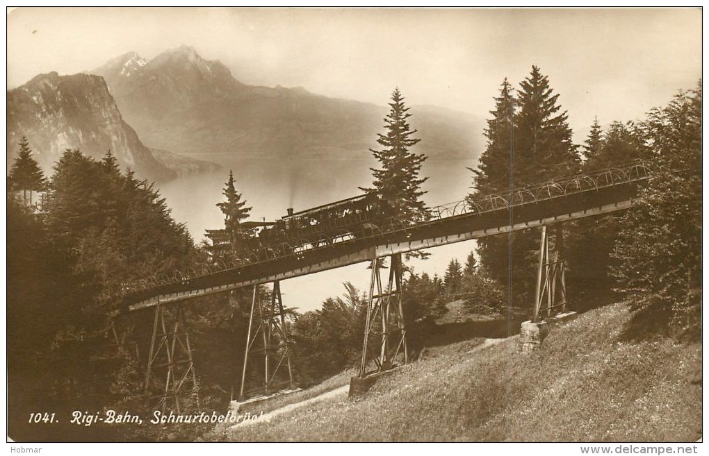 Switzerland 1041 Rigi-Bahn Schnurlobelbruck - Autres & Non Classés