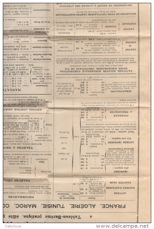 Affiche  Nouvelles Taxes PTT 1924 Poste Française - Plakate