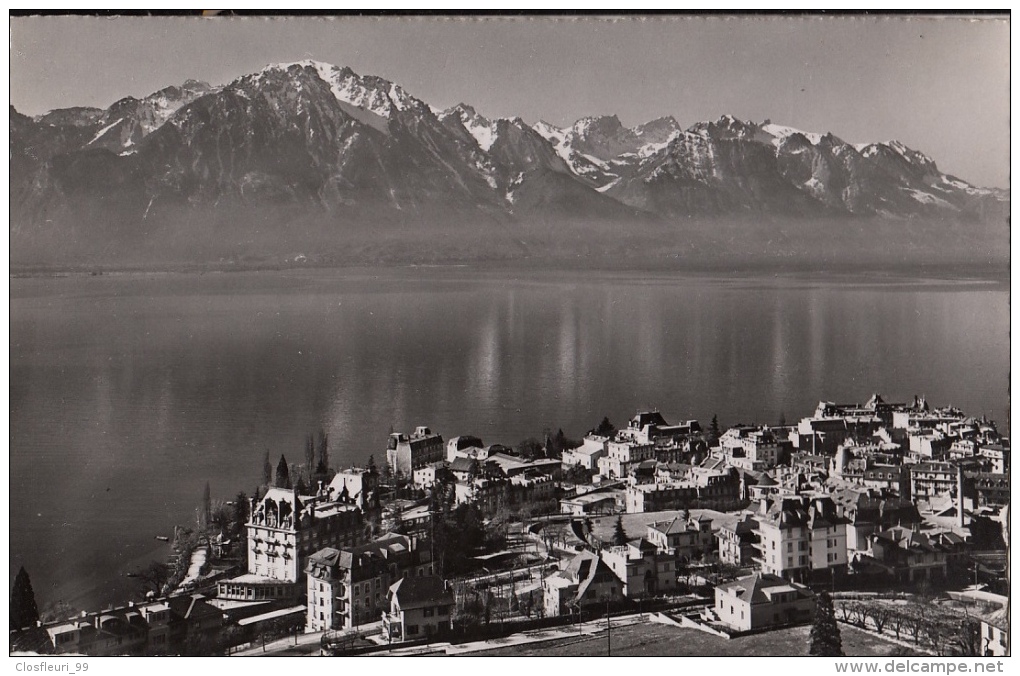 "Villa Valaisanne" Restaurant, Pension Famille, Ta-Room, Montreux, Territet 4.5.1945 + 2autres Cartes Montreux - Montreux