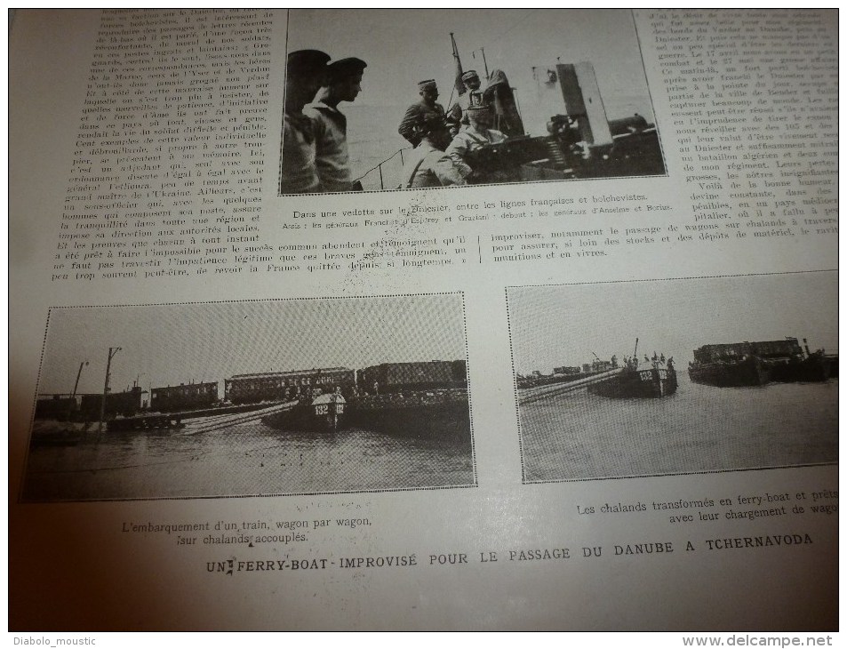 1919: Procession WORMS; Français à Tchernavoda;Rééducation Mutilés à Neuilly-sur-Seine;Gl Berthelot;Maubeuge;Miss Wilson - L'Illustration