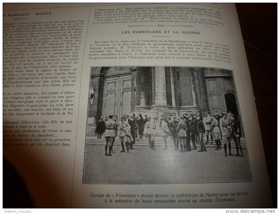 1919: Procession WORMS; Français à Tchernavoda;Rééducation mutilés à Neuilly-sur-Seine;Gl Berthelot;Maubeuge;Miss Wilson