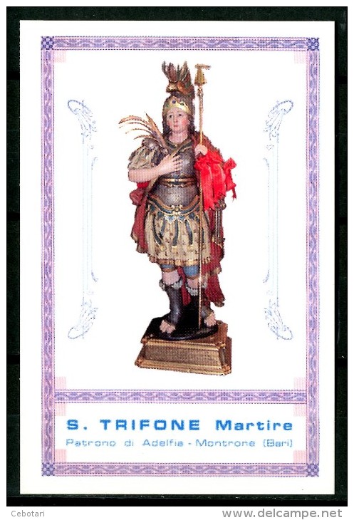 Santino - S.Trifone Martire - Patrono Di Adelfia - Montrone (Bari) - Images Religieuses