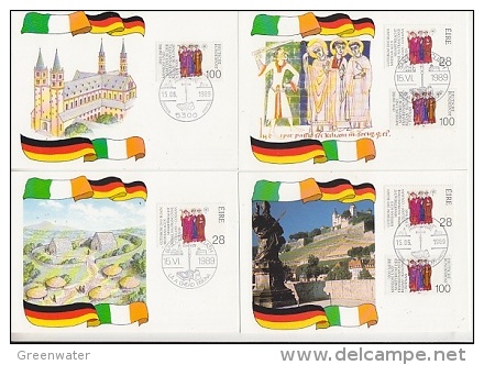 Ireland & Germany St. Kilian  4 Maximum Cards (19060) - Maximum Cards