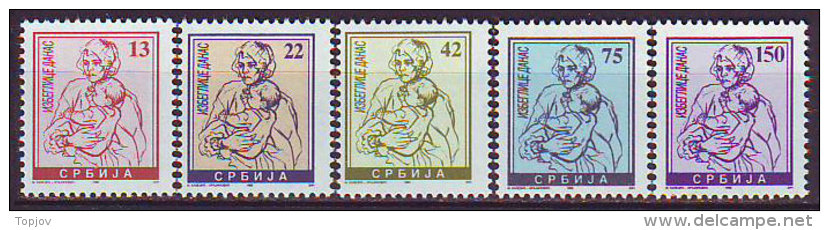 YUGOSLAVIA - JUGOSLAVIA -  SRBIJA - REFUGEES  - **MNH - 1993 - Timbres-taxe