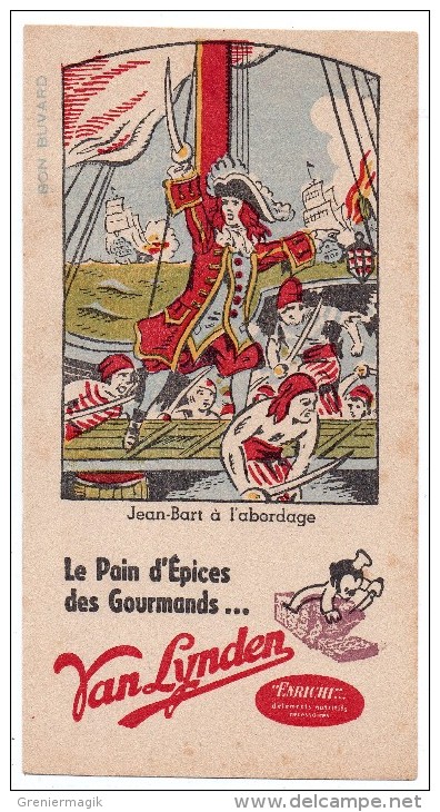 Buvard - Van Lynden Pain D'épices Des Gourmands - Jean Bart à L'abordage - Gingerbread