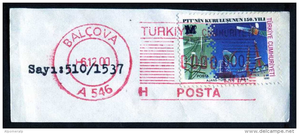 Machine Stamps (ATM) Red Special Cancels BALCOVA 6.12.2000 (#81) - Distributori