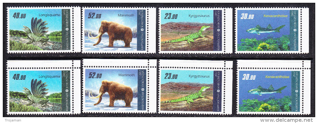 KGZ-	83	KYRGYSZTAN – 2012 PREHISTORIC. STARTING PRICE FOR THE ONE SET - Kirgisistan