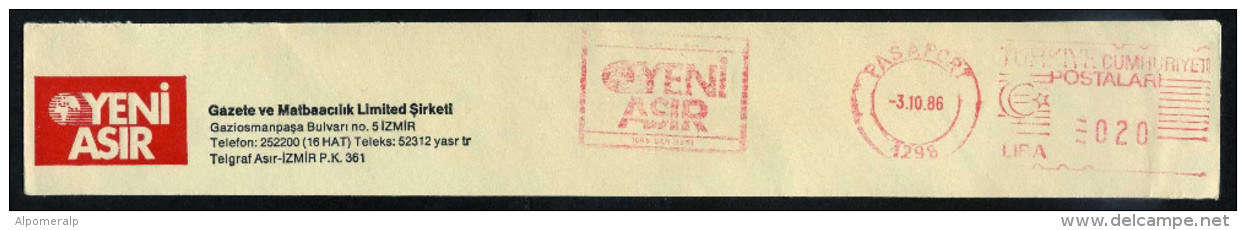 Machine Stamps (ATM) Red Special Cancels PASAPORT 3.10.86 (#75) - Distributors