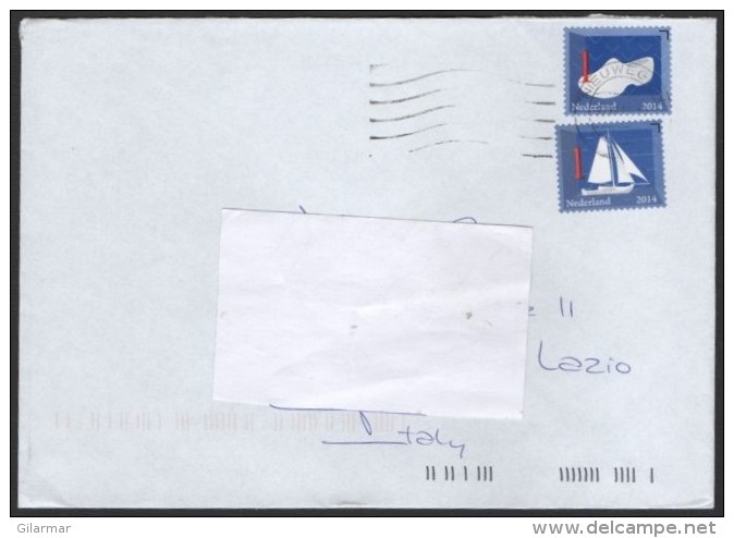 THE NETHERLANDS 2014 - MAILED ENVELOPE - DUTCH ICONS: BOAT / CLOGS - Covers & Documents