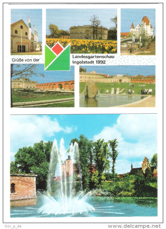 Deutschland - 2 AK - Ingolstadt - Landesgartenschau 1992 - Hindenburgpark - Ingolstadt