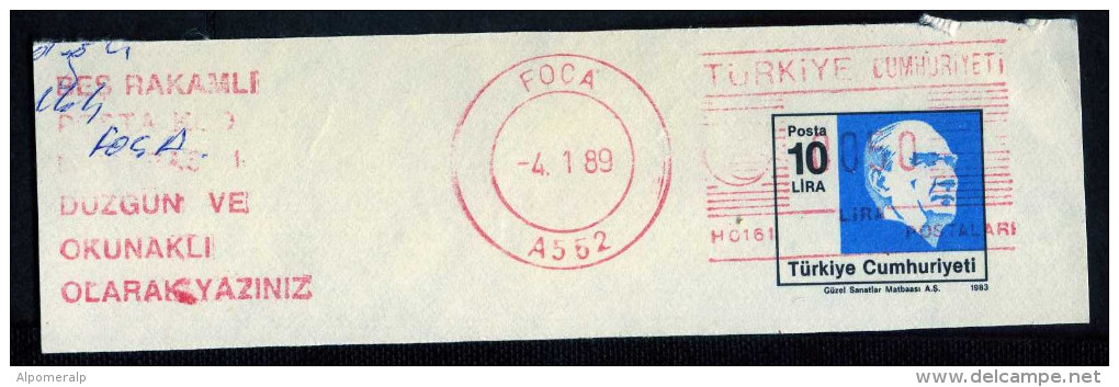 Machine Stamps (ATM) Red Special Cancels FOCA 4.1.89 (#3) - Automaten
