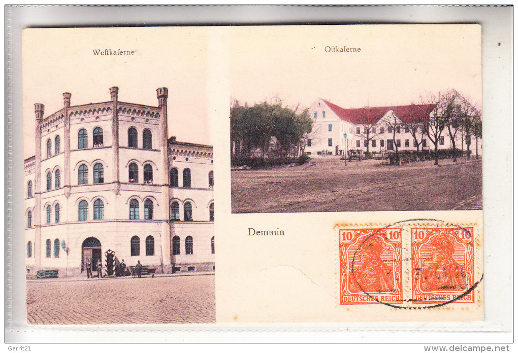 0-2030 DEMMIN, Ostkaserne, Westkaserne, 1920 - Demmin