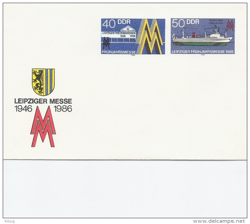 Leipziger Messe 1986. Postal Stationery.   H-46 - Umschläge - Ungebraucht