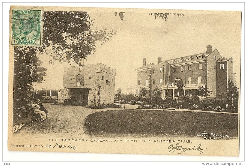 S1945 - Old Fort Garry Gateway And Rear Of Manitoba Club - Winnipeg - Winnipeg