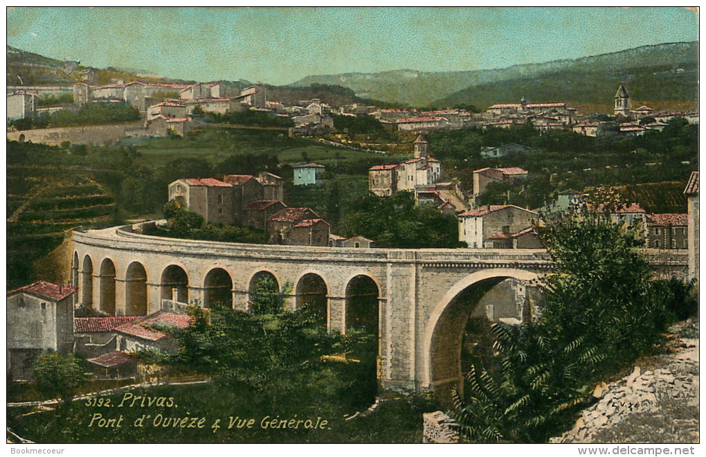 07 PRIVAS  (3192) PONT D'OUVEZE &amp; VUE GENERALE - Privas