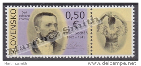 Slovakia - Slovaquie 2012 Yvert 607 Pavol Sochan, Journalist - MNH - Neufs