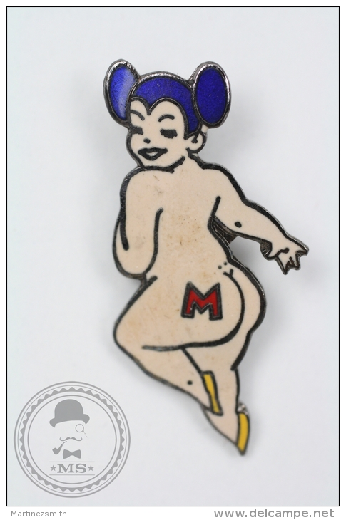 Pin Up Mickey/ Minnie Mouse Girl Signed Saggay - Véronique DOREY  - Pin Badge #PLS - Pin-ups