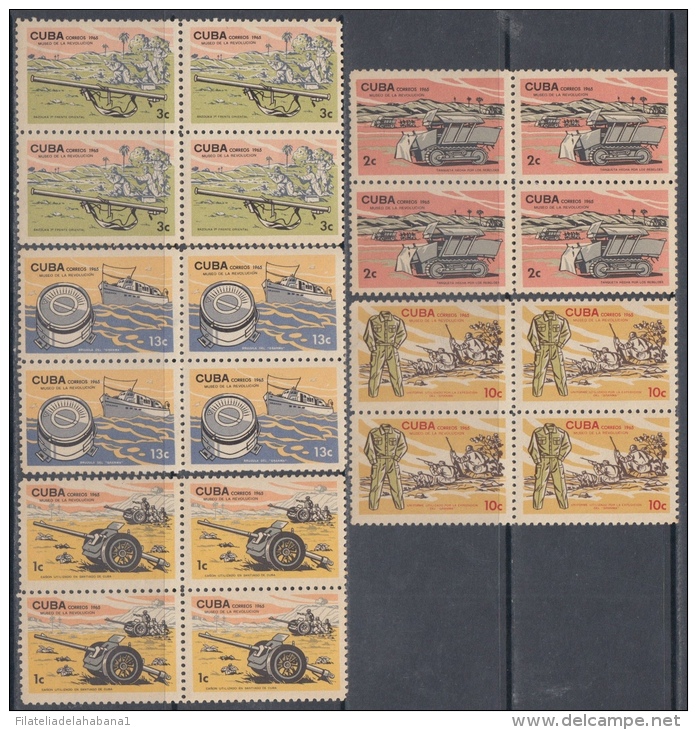 1965.15- * CUBA 1965. MNH. MUSEO DE LA REVOLUCION. REVOLUTION MUSEUM. BLOCK 4 - Used Stamps