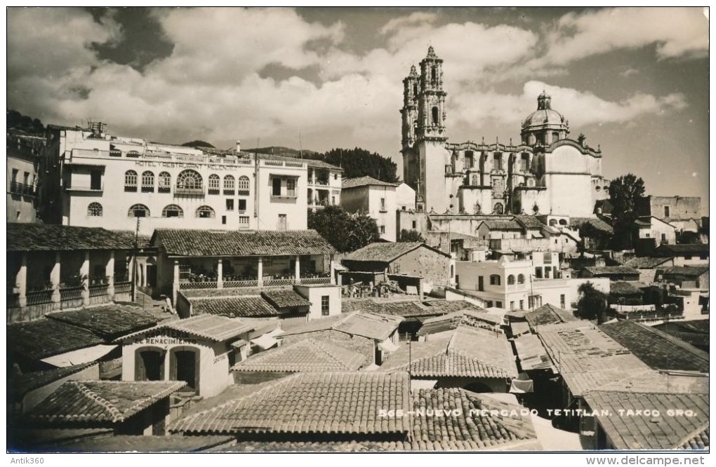 CPSM MEXIQUE Carte-photo - Nuevo Mercado Tetitlan Taxco - Mexico