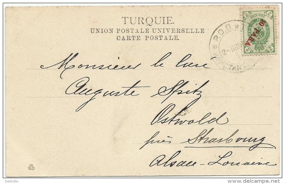 Russia 1908 Russian Post Office In Levant - Constantinople To France - Turkish Empire