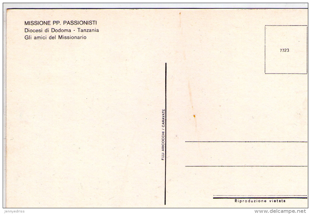 TANZANIA   ,  Dodoma  , Missioni - Tansania