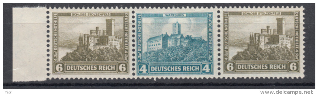 Deutsches Reich - Zusammendrück W42 ** - Se-Tenant