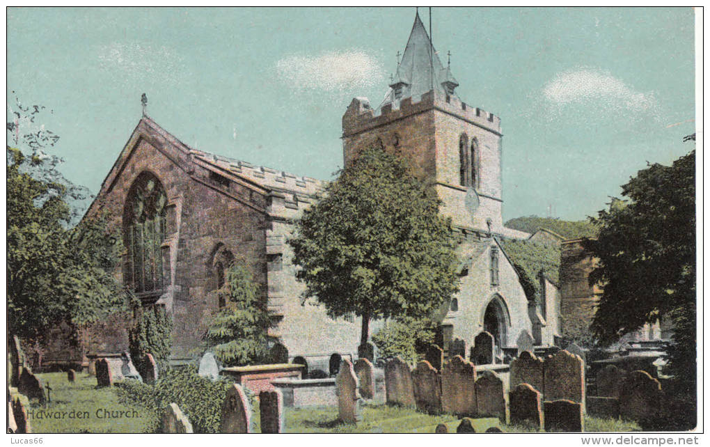 1920 CIRCA HAWARDEN CHURCH - Flintshire