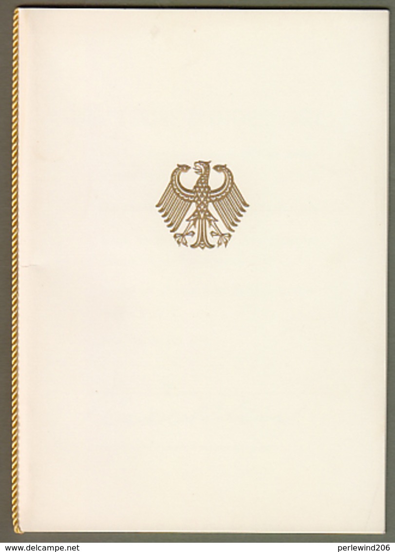 Bund + Saarland: Minister Card - Ministerkarte Typ II, Mi.-Nr. 292 + S. 437: " Turnbewegung " RR Joint Issue X - Cartas & Documentos