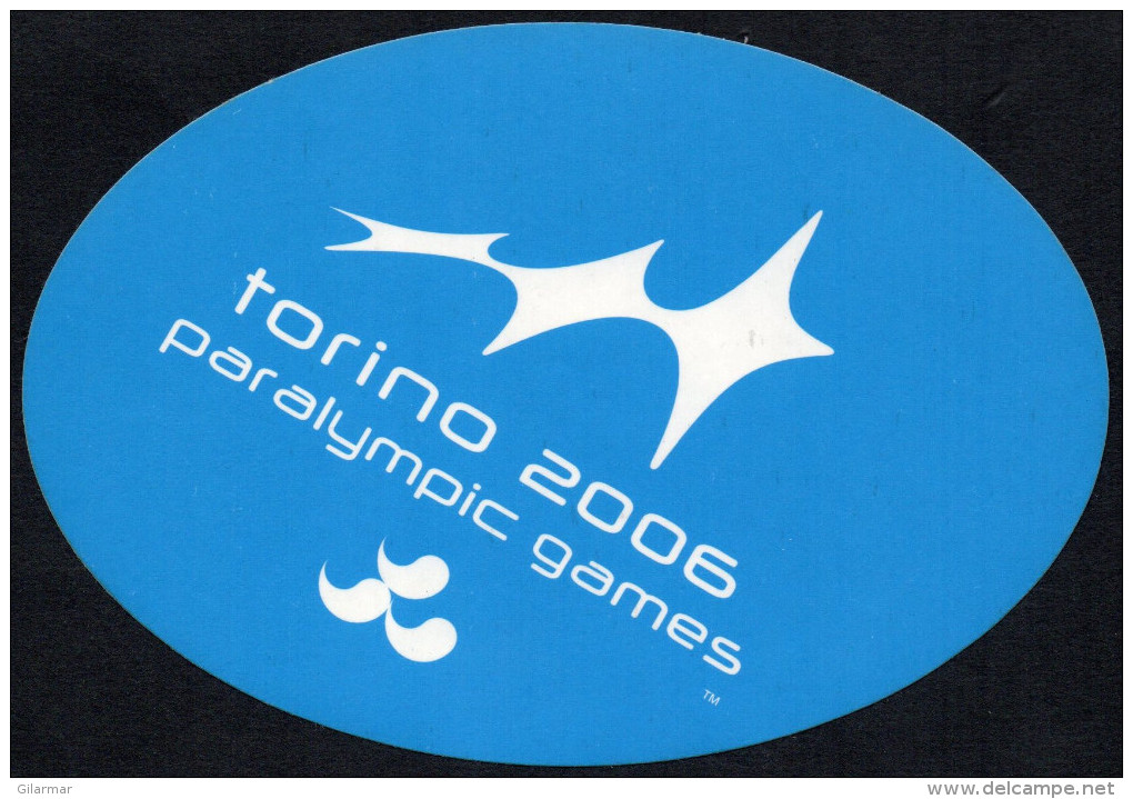 ITALY 2006 - PARALYMPIC WINTER GAMES TORINO 2006 - STICKER / AUTOCOLLANTE - Altri & Non Classificati